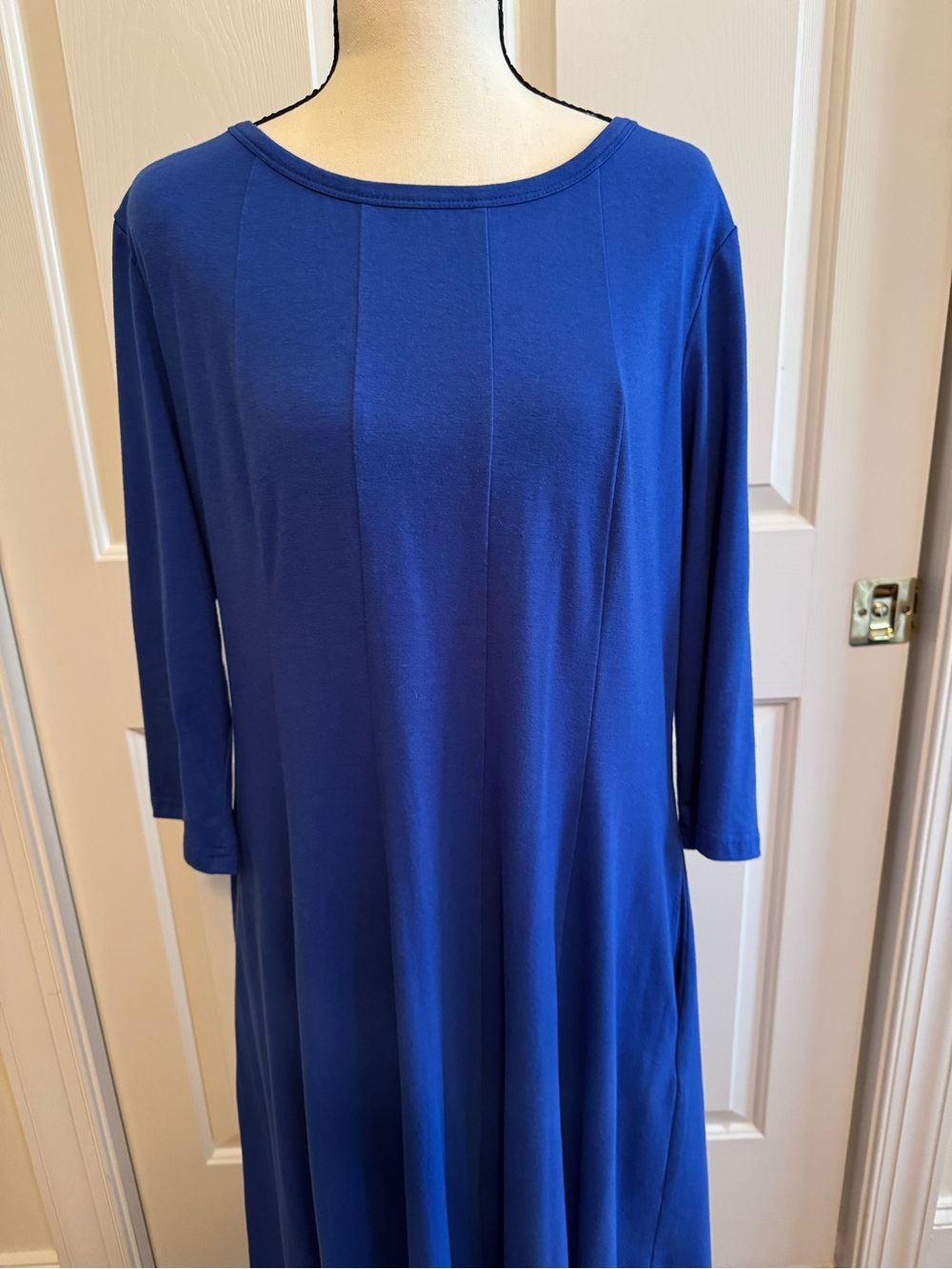 Grace Karin Royal Blue 3/4 inch Sleeve Swing Dress - Picture 2 of 12